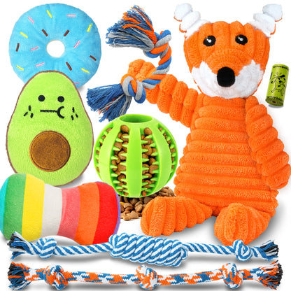 Zeaxuie 9 Pack Puppy Chew Toys Set for Small Dogs